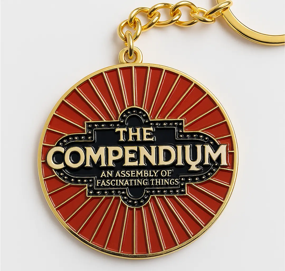 The official Compendium Crotch Dangler keychain